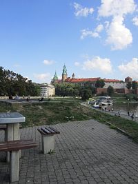 Krakov, pohled na hrad Wawel