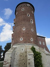 Krakov, věž wawelského hradu