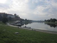 Krakov, řeka Visla, panorama