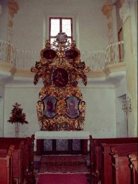 Nebílovy, interiér zámecké rokokové kaple