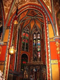 Interiér kaple ve Vlašském dvoře