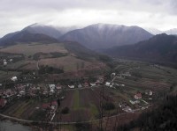 Strečno: 29. 12. 2004
Pohled z hradu na vesnici Strečno