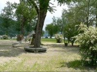 Park a dětské hřiště u soutoku tří řek