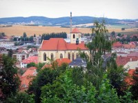 Boskovice: Pohled na město Boskovice ze zámku