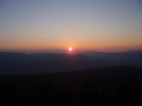 Tisovský vrch: svítání na Pajndlu