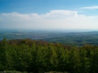 Panorama 4: Jirkov a Chomutov z Jedlové