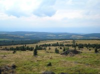 Letní výhled4: Pestrý a Jelení hlava vlevo, německé Krušnohoří