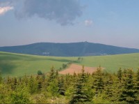 Fichtelberg: Z měděnecké silnice pod Meluzínou. 