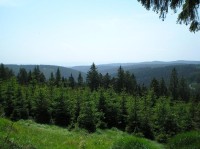 přírodní park: pohled z Bučinské cesty na přírodní scenérie přírodního parku