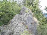 Šemnická skála: vrcholové skalisko na Šemnické skále