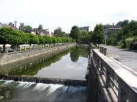 Třebovka- zámostí: Řeka Třebovka rozděluje město na starou a nouvou část.