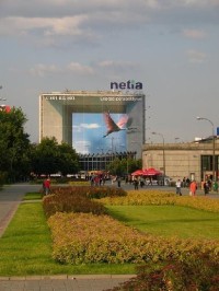 Vítězný oblouk ve Varšavě jako malovaný