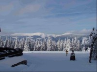 panorama Luční, Studniční hora a Sněžka od Černé boudy