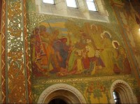 Nástěnná malba: Malovaný interiér kostela v Gruntě