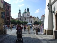 Staroměstské náměstí: chrám sv. Mikuláše
