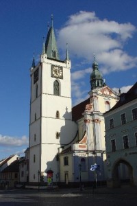 Litoměřice: kostel Všech svatách a městská věž 