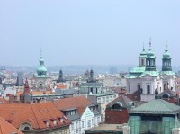 Staré Město: pohled z atronomické věže Klementina