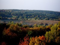 Poustka -okolní příroda na podzim