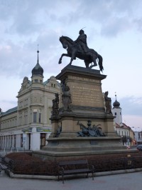 Poděbrady - pomník krále Jiřího z Poděbrad