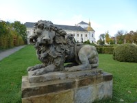 Zámecký park a zámek v Lysé nad Labem