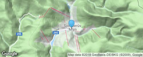 Špindlerův Mlýn</strong> mapa