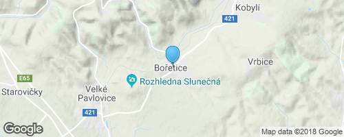 Bořetice</strong> mapa