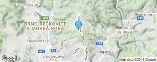 Soběšice - Ostrá horka</strong> mapa