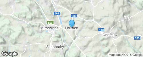Hrusice a Mikešova cesta</strong> mapa