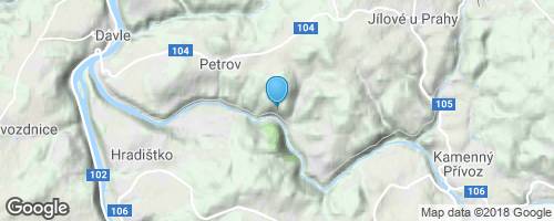 Vyhlídka Hadí skála a Třeštibok</strong> mapa