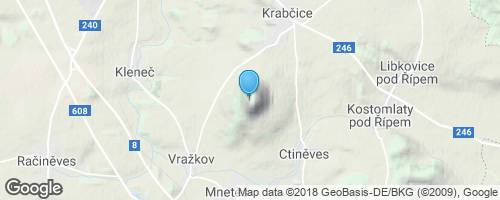 Hora Říp</strong> mapa