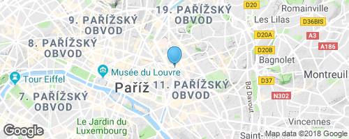 Paříž - historie a osobnosti na hřbitově - Honoré de Balzac mapa