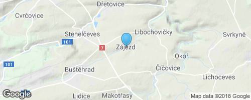 ZOO Zájezd u Buštěhradu</strong> mapa