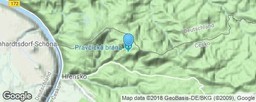Hřensko - Pravčická brána</strong> mapa