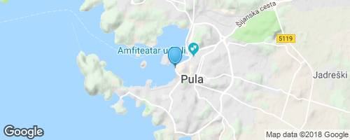 Pula, Istrie</strong> mapa
