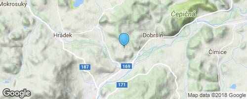 Ostrá, vrch nad Sušicí.</strong> mapa