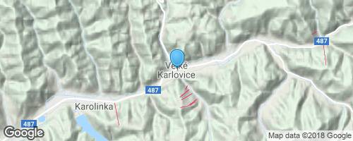 Procházka centrem Velkých Karlovic</strong> mapa