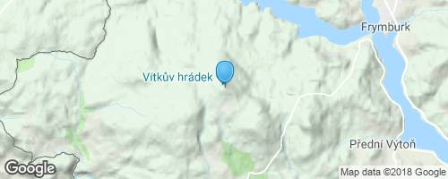 Frymburk - Vítkův kámen a zpět</strong> mapa