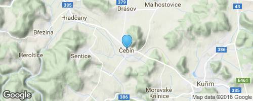 Rozhledna Čebínka</strong> mapa