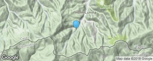 Přírodní památka Kyčmol v Horní Lomné</strong> mapa