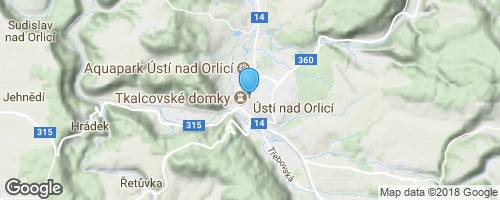 Ústí nad Orlicí - radnice</strong> mapa