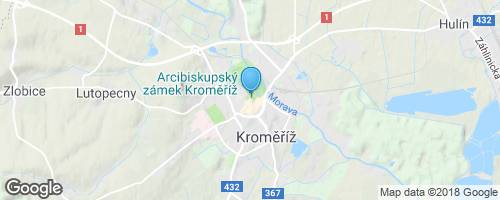 Zámek Kroměříž</strong> mapa