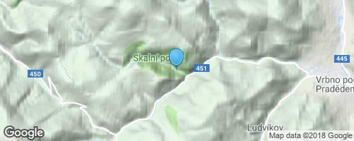 Skalní potok</strong> mapa