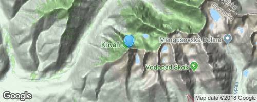Výstup na Kriváň</strong> mapa