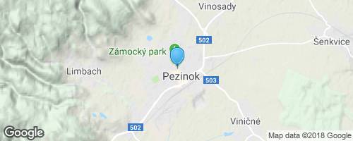 Pezinok-vinařské město v Malých Karpatech</strong> mapa