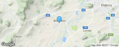 Bezděkov, místo kde se zrodil horor.</strong> mapa