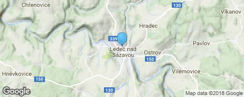 Ledeč nad Sázavou</strong> mapa