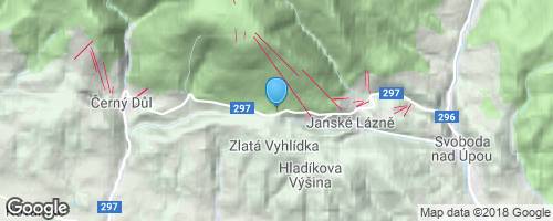 Janské Lázně - lanovka Hofmanky Express u Hoffmanovy boudy (Krkonoše)</strong> mapa