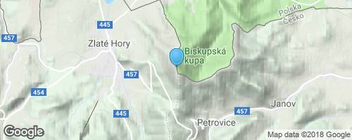 Rozhledna Biskupská Kupa</strong> mapa