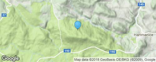 Vysoký hřbet na Šumavě.</strong> mapa