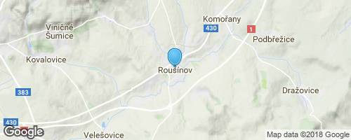 Rousínov a okolí</strong> mapa